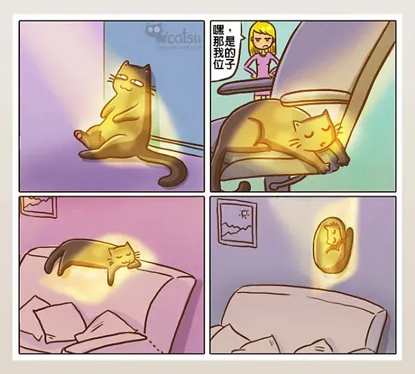 一组完美诠释猫咪日常的漫画快来对号入座吧